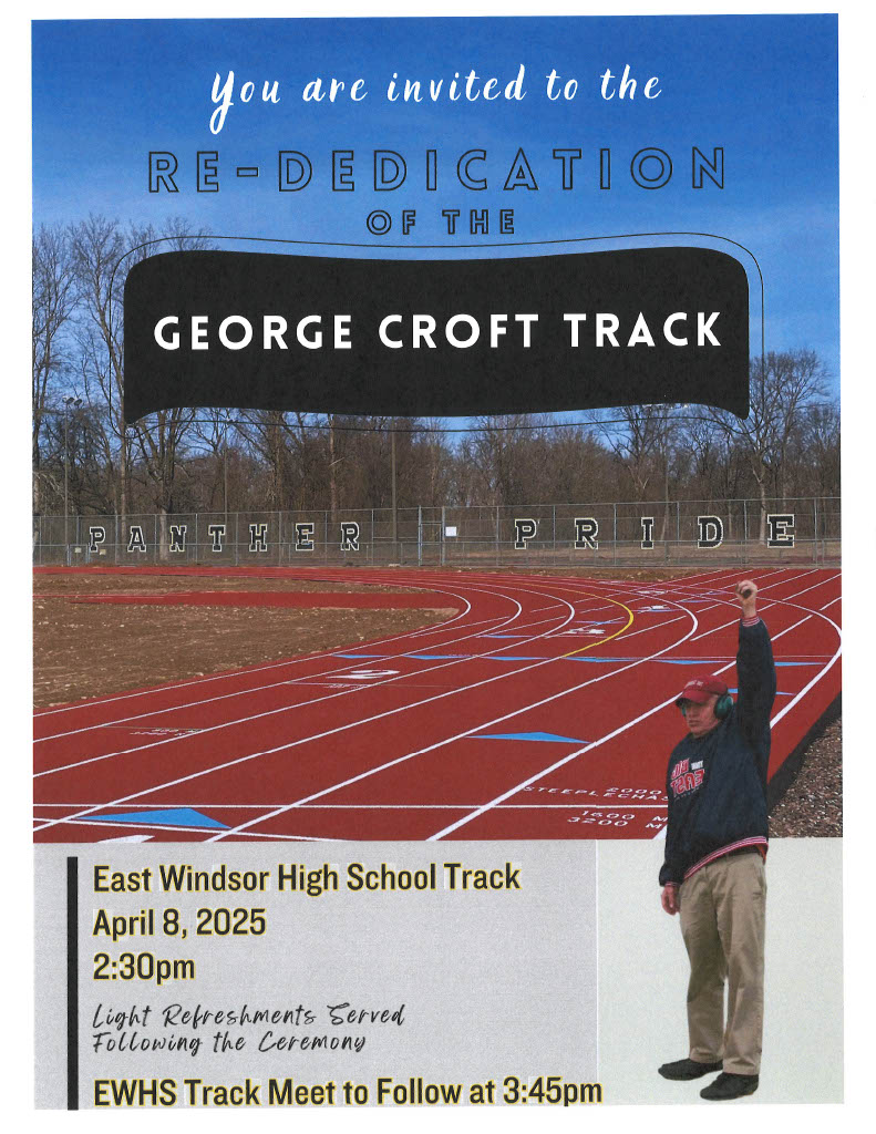 George Croft George Croft Track Rededication Ceremony - East Windsor Public Schools